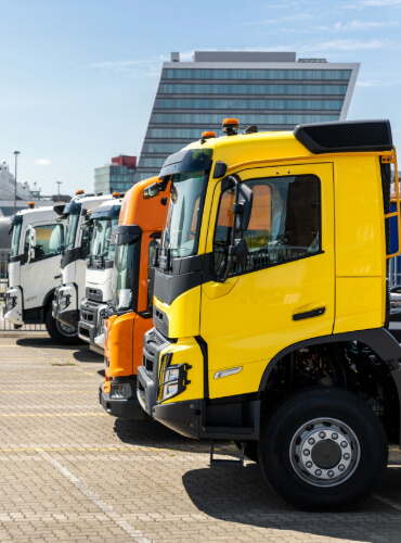 fleet of trucks